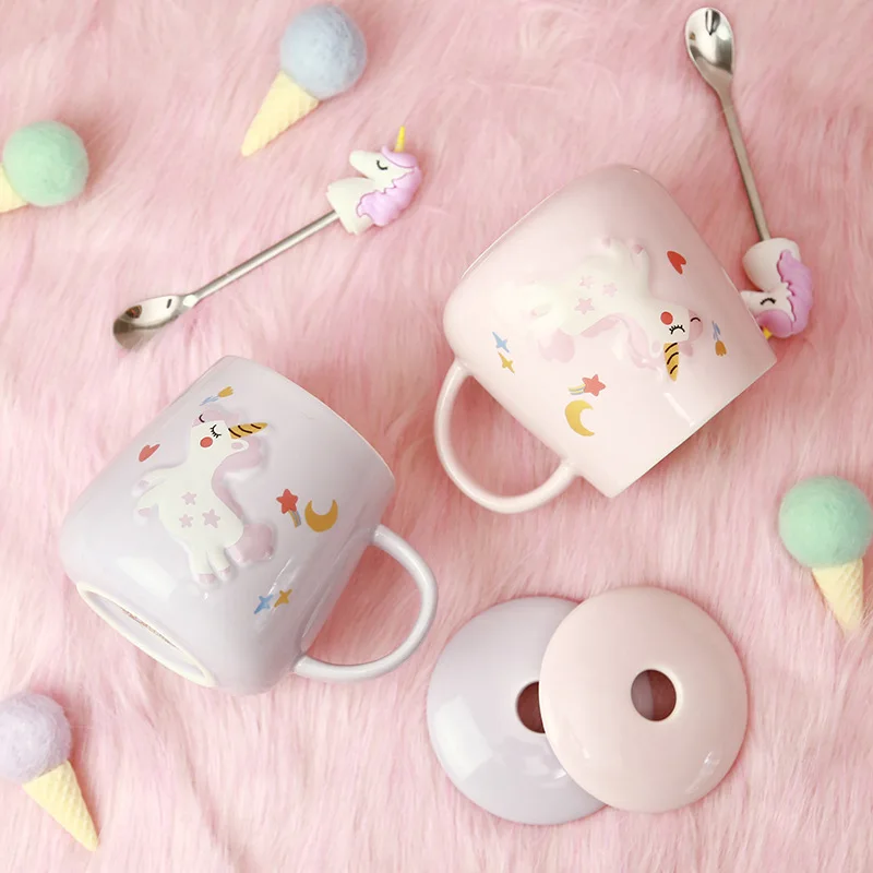 

Feiyou wholesale new INS hot selling unicorn create coffee mug porcelain mug cup couple personalized ceramic mug, As the picture show