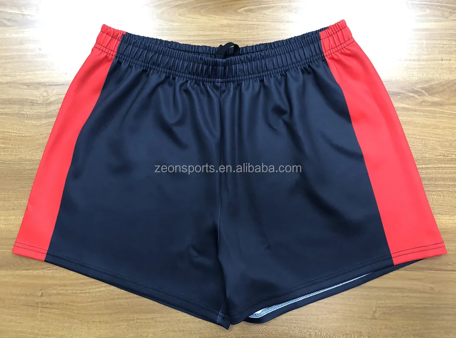 Wholesale Oem Service Custom Blank Solid Black Rugby Shorts With