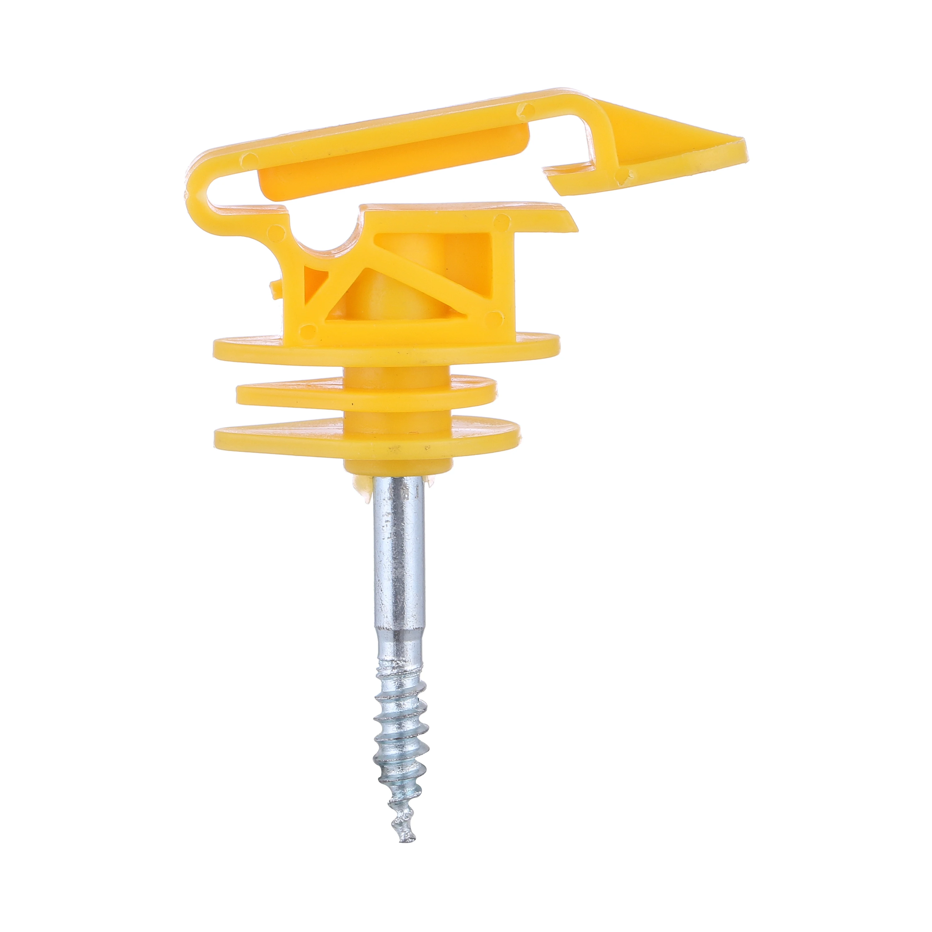 

Electric Fence Insulators Screw In Post Plastic Fencing Insulator, Yellow