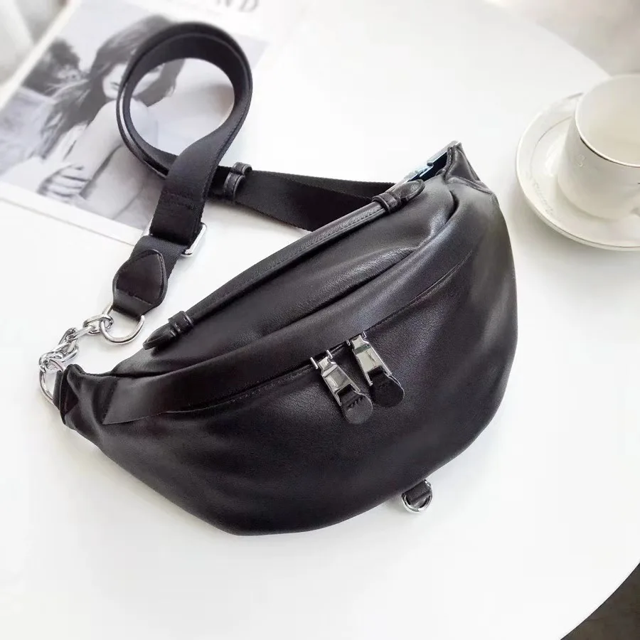 

Casual Cross-body Fashionable Oxford Cloth Chest Bag Leather Fanny Pack Women Handbag