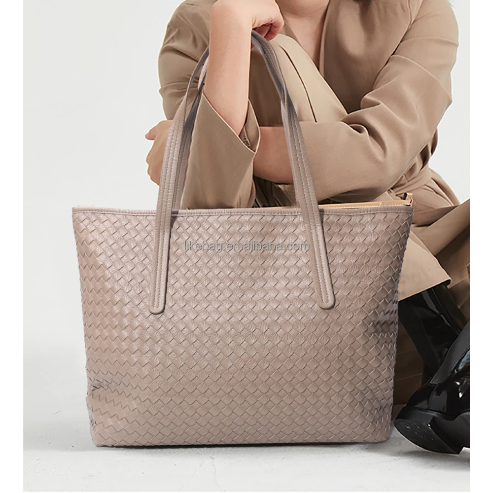

LIKEBAG fashion woven single-shoulder messenger bag luxury multifunctional large-capacity messenger shoulder handbag for ladies