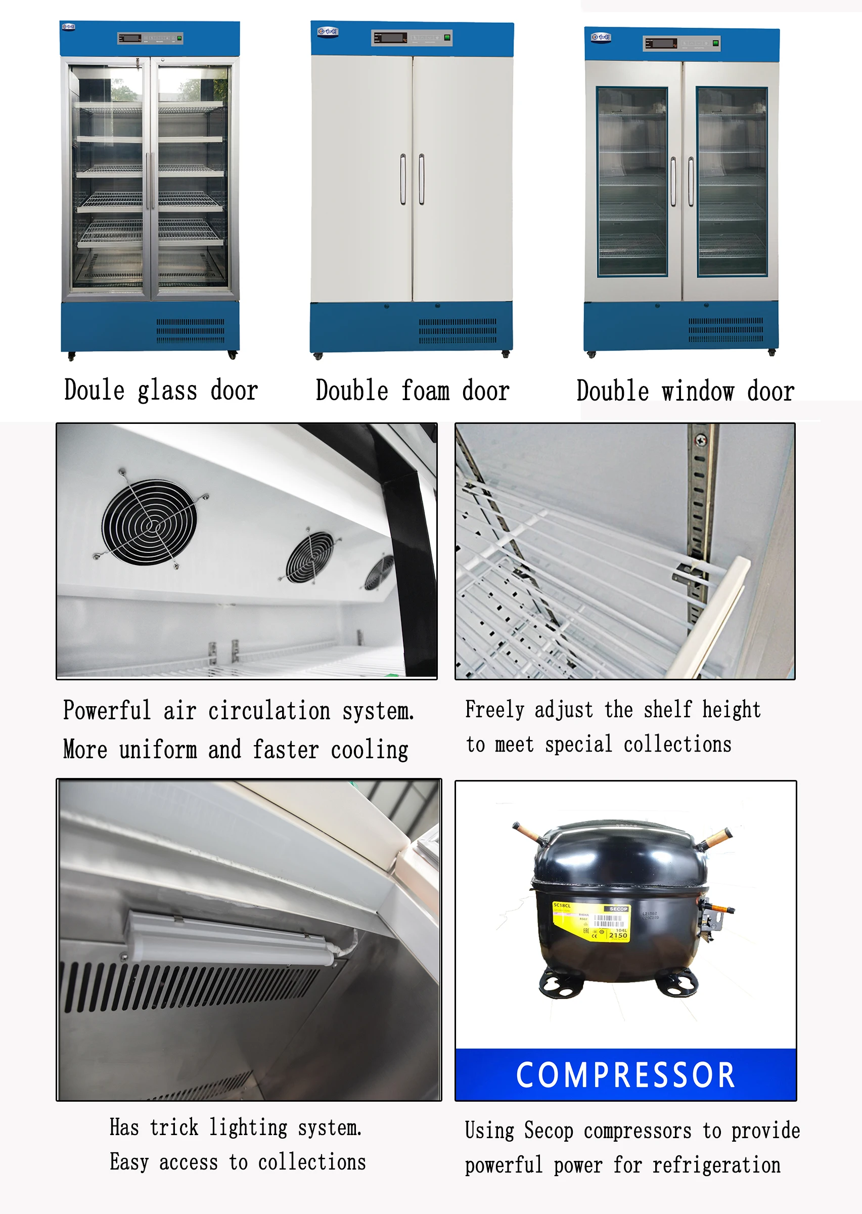 Hyc-l660 Neueste Medizinische Droge Kühlschrank Labor Medizin Schrank