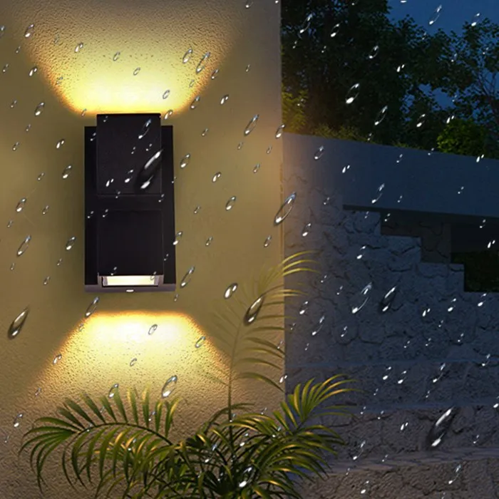Garden simple led wall lamps outdoor waterproof wall mounted lights