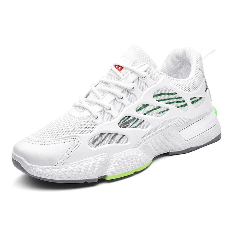 

Summer Breathable Men Running Sport Shoes Fashion Sneakers Men Women 2021 New Big Size Tennis Shoes Unisex Size, Black, white
