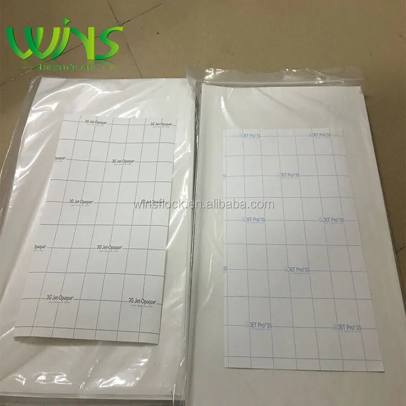 3g Jetopaque Light And Dark Color Inkjet Heat Transfer Printing Paper