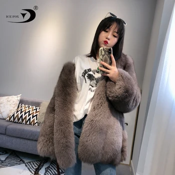 fluffy fur coat with hood