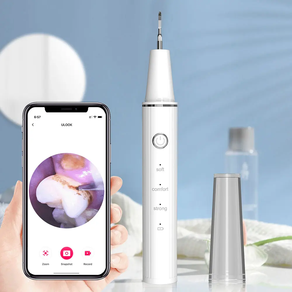 

Tartar Removal portable electric tooth cleaner Visual Ultrasonic Tooth Calculus Plaque Dental Stain Cleaner with Camera