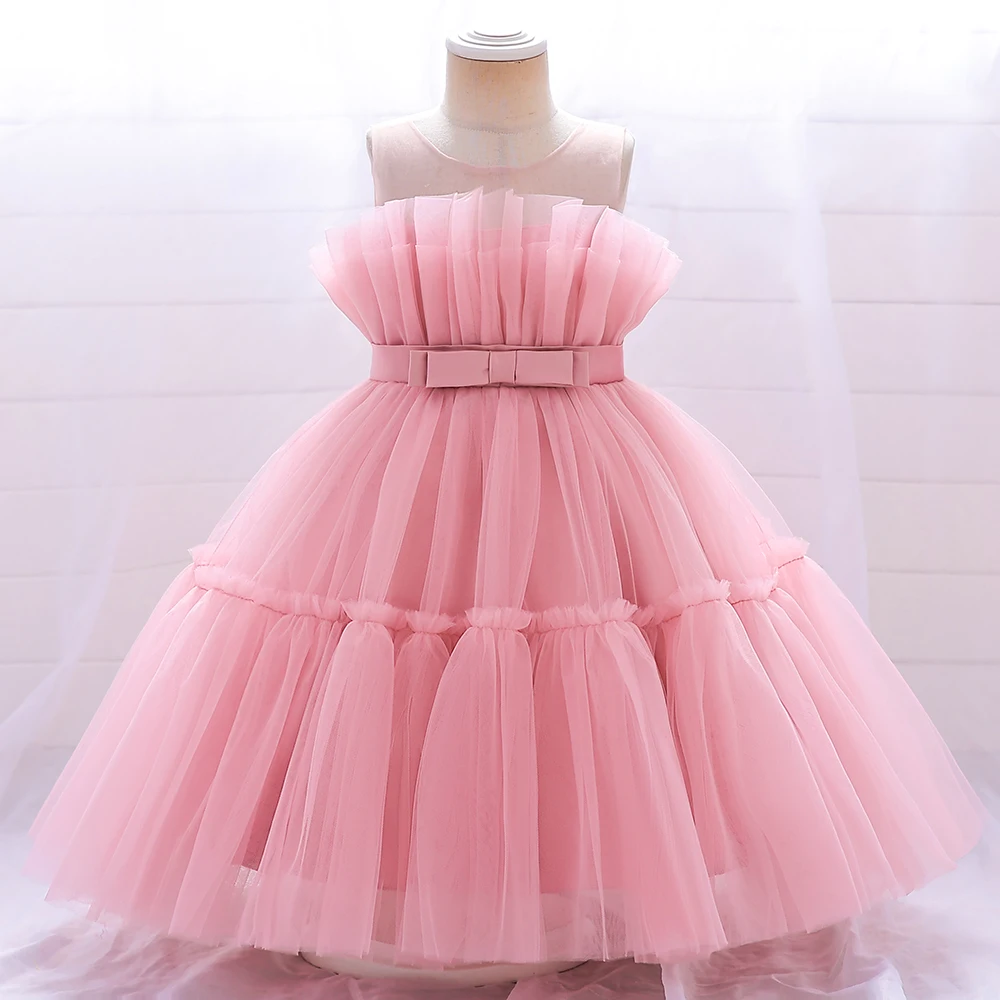 

MQATZ 2023 New 5Years Old Girl Party Dress Flower Girl Wedding Party Frock Design wedding girl dress party