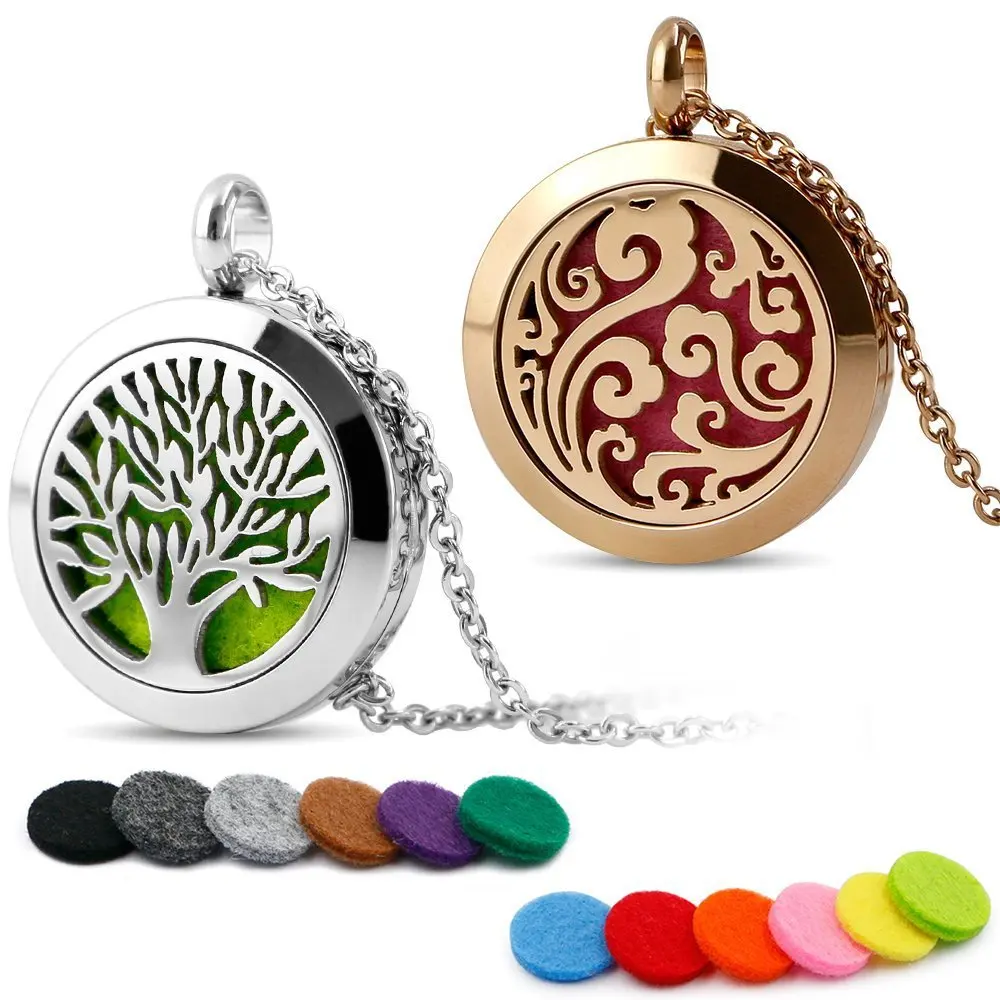 

Hot Selling 316L Stainless Steel Locket necklace Tree Of Life Pendant Stainless Steel Necklace Jewelry, Silver