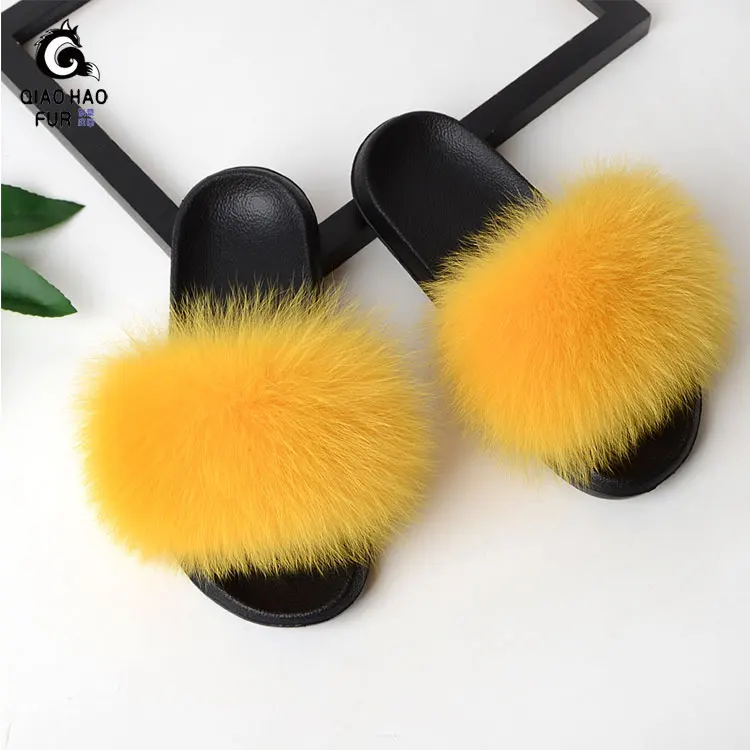 

Support To Customize A Variety Of Colors Genuine High Quality Summer 2021 Fast Delivery Fur Flip Flop Slippers 1 Pair 2021 Fur S