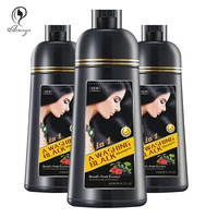 

2019 New hot selling Black hair shampoo magic hair dye color shampoo organic