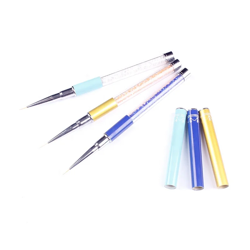 

High Quality Nail Art Pen Acrylic Drill Handle Three Colors Nail Brush