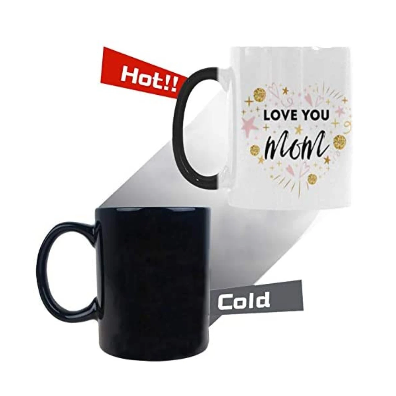 

Drop Shipping DIY Customized Photo Print Magic Mug change color Ceramic coffee cup mug For Birthday Creative Present Gift