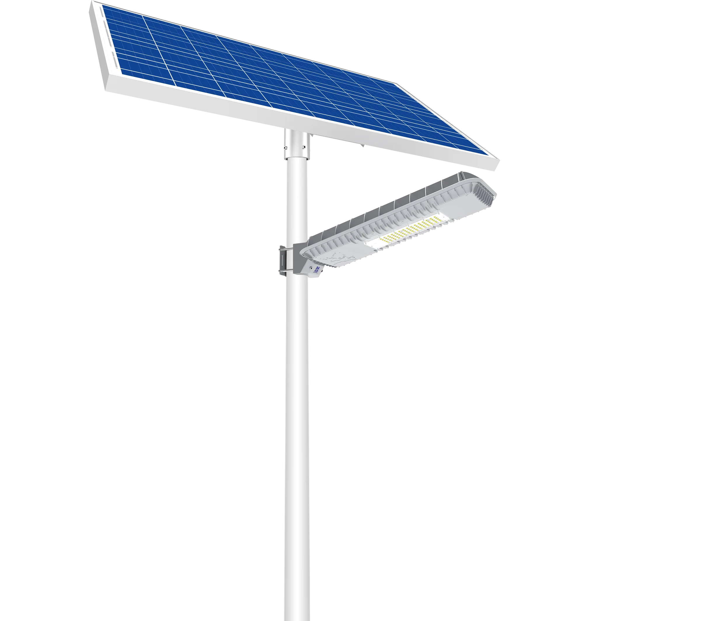 solar street light blue fire light