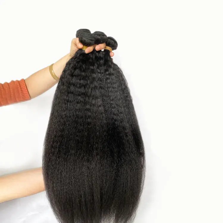 

kinky straight ready to ship wholesale grade 12a brazilian human hair bundles tops long hair bundle pack women 5a hair bundles, Natural color