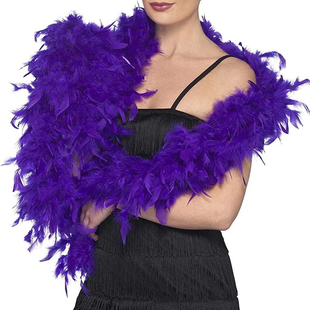 
Turkey Feather Boa Turkey Feather Strip Fluffy Craft Decoration Chandelle Feather Boa 