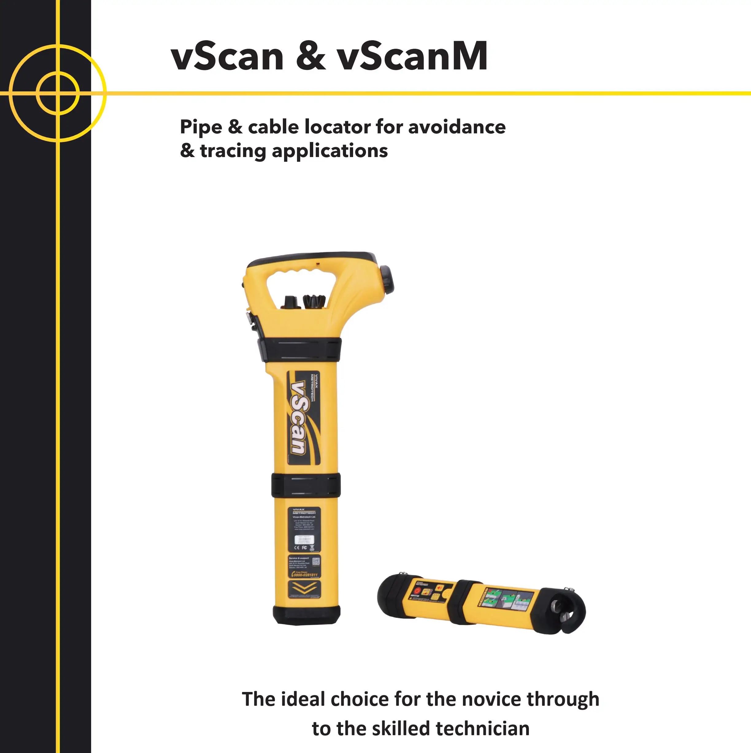 High Performance Vscan Utility Locator Pipe Locator Underground Pipe