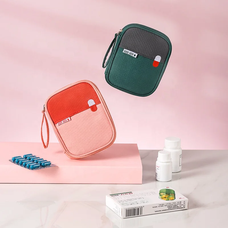 

Portable First Aid Kit Travel Medicine Storage Bag Drug Classification Storage First Aid Kit Bins Home Travel Emergency Kit