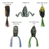 RUNCL 3D Eyes Snakehead Frog Lure Top Water Jump Frogs Baits Floating Bass Fishing Frog Lures