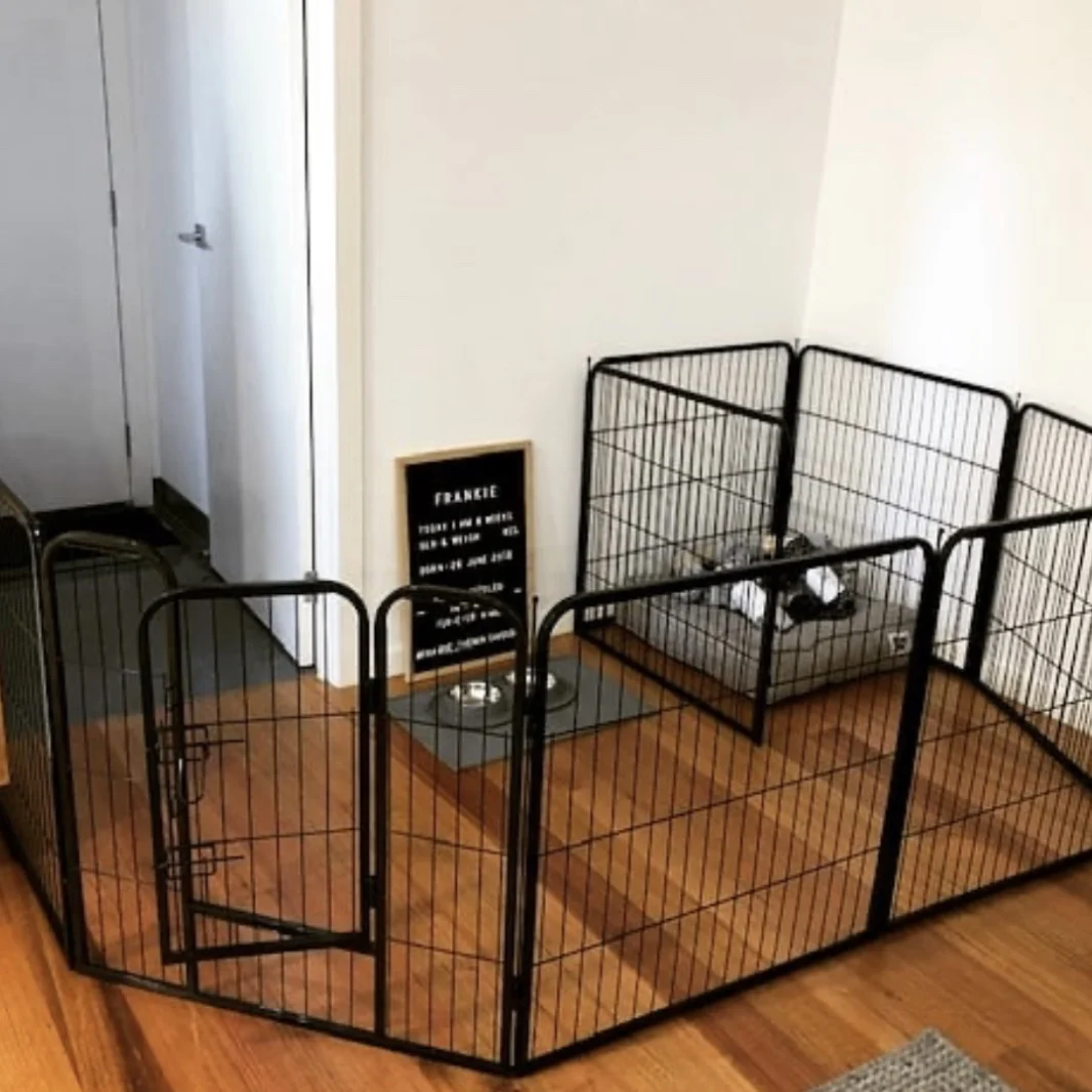 

Factory Directly Sale Large Pet Fence Play Pen Heavy Duty Cage Puppy Dog Enclosure Pet Playpen, Customized color