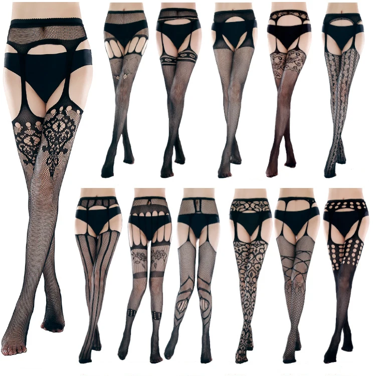 

Stewardess fishing net stockings non slip sling net pants open file nurse conjoined stockings wholesale sexy net stockings