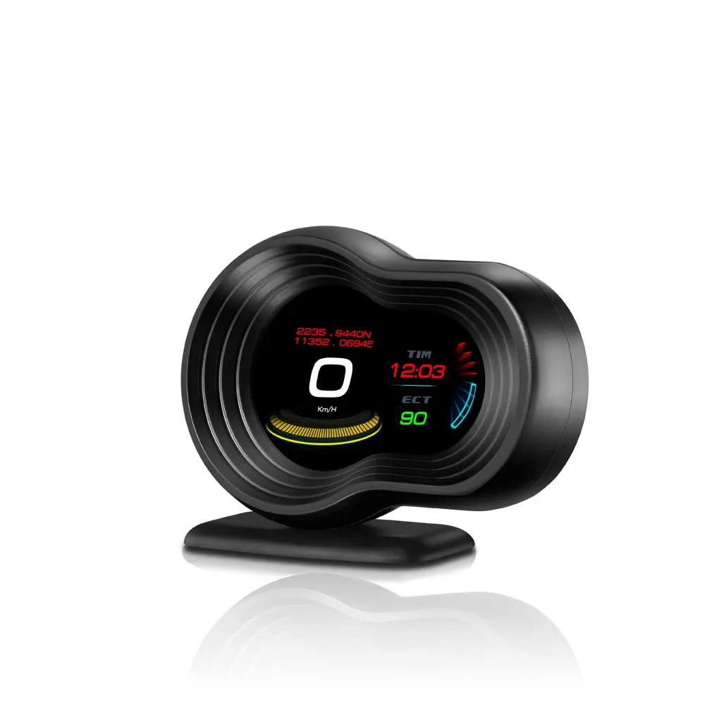 New F9 Display Meter Car Hud Tpms Display Auto Obd2+gps Navigation And