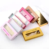 

The wholesale price factory mink eyelash packaging private label eyelashes packaging box