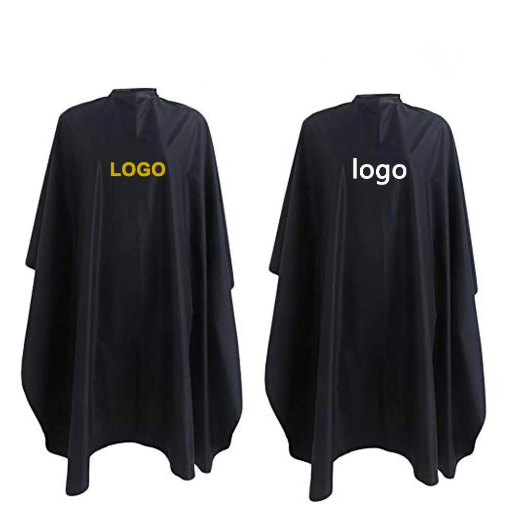 Wholesale Waterproof Hairdresser Custom Logo Salon Black Gown Haircut Barber Cape Buy Haircut