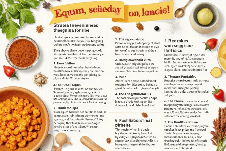 Close-up of sazon spice ingredients on a cutting board
