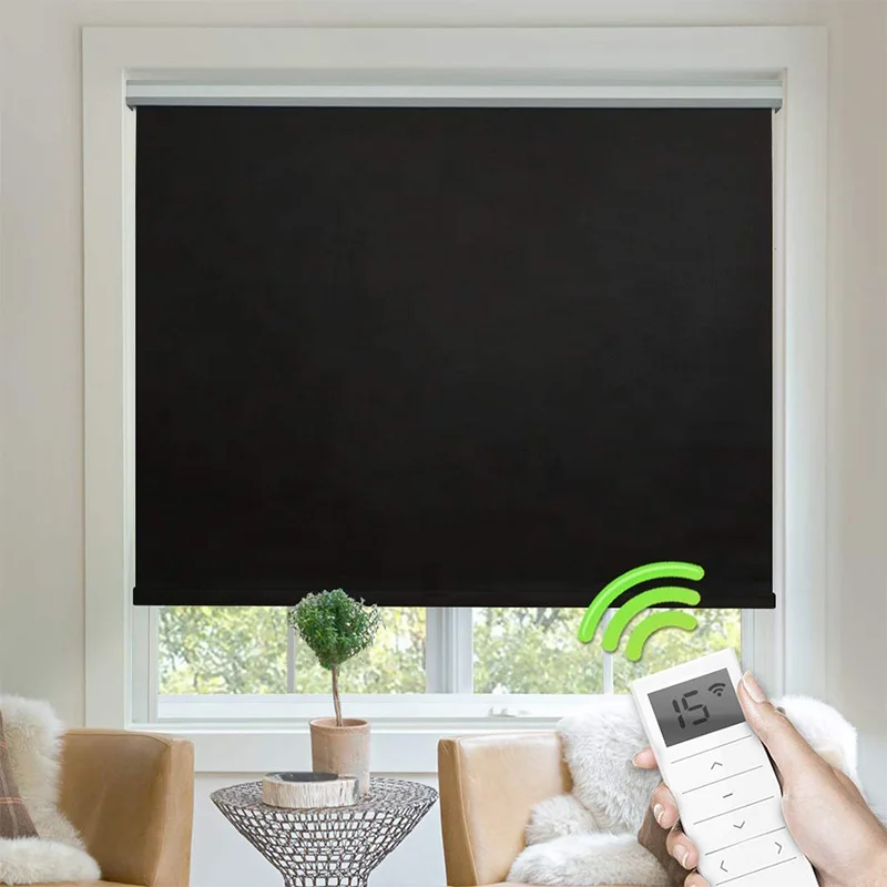 

High Quality Popular Manufacture Custom Shades Motorized Gray Auto Roller Blinds