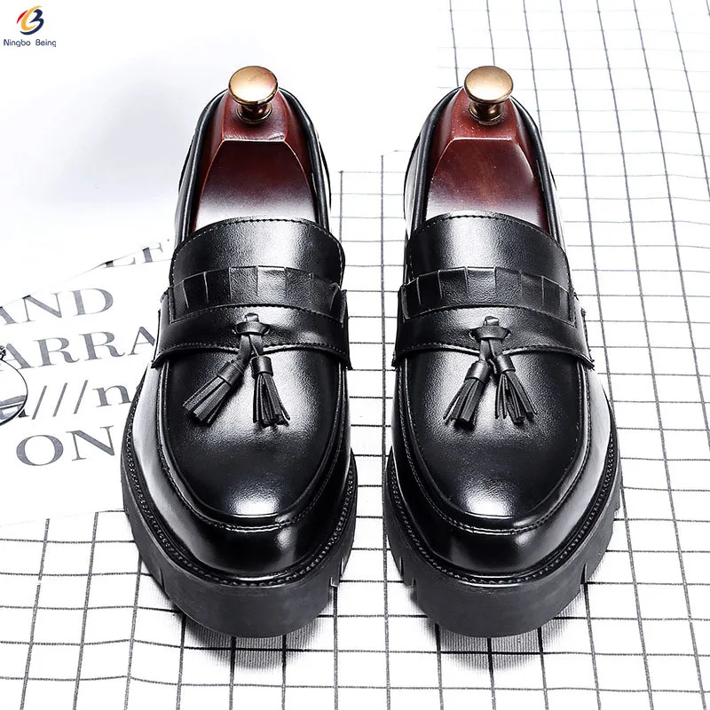 

New arrival tassels loafer fashion casual business classic branded shoes for men dress shoes men without lace