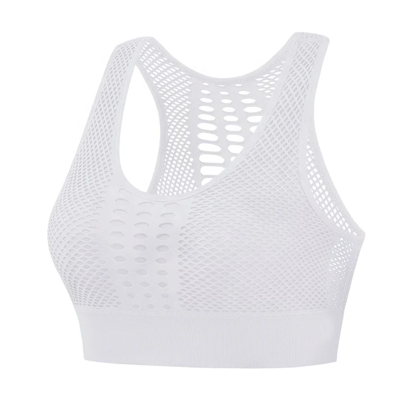 

The new large size sports bra fitness running breathable mesh back yoga shockproof tank top sports underwear
