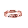 Inspire Stainless steel jewelry Personalized Cut Out Heart Name Ring any information you want can be engraved Unisex gifts