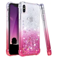 

For Iphone x Mobile Phone Case Shockproof Quicksand Glitter Flowing Liquid Bling Case For Iphone x Case Cover