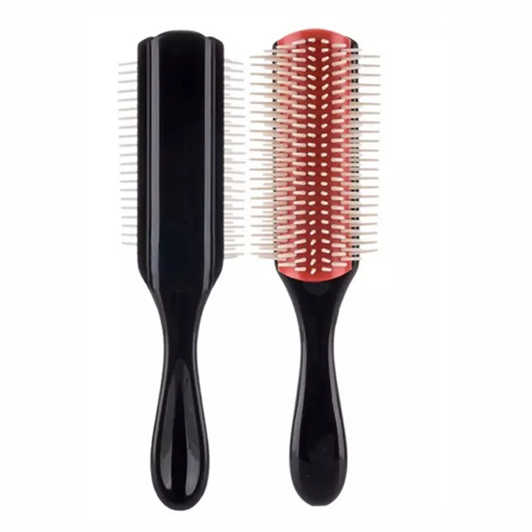 

High quality fashionable denman brush detangling massage plastic vent brush, Black