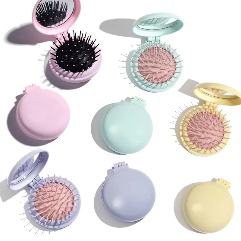 

Custom Mini Hair Brushes Brush Round Bristle Boar Flexible Detangler Eco Friendly soft hot sell kachiron gentle color wholesale