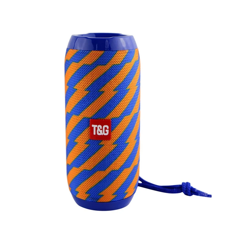 

Christmas Gifts TG117 Speaker Outdoor Waterproof Portable Wireless Column Loudspeaker Box Support TF Card, Blue, black, red, camouflage, gray