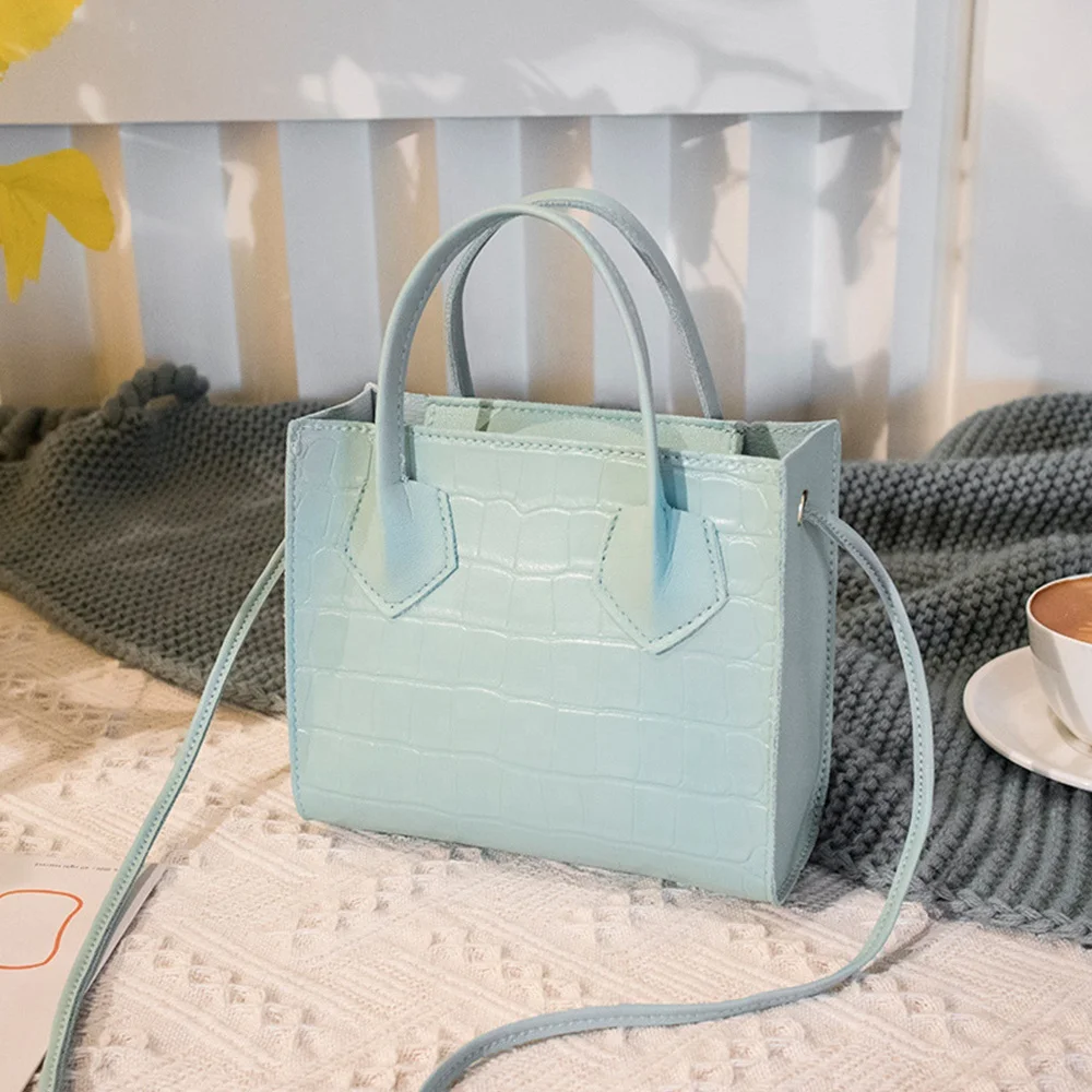 

Square Women PU Buckle Small Shoulder Handbag, Picture color