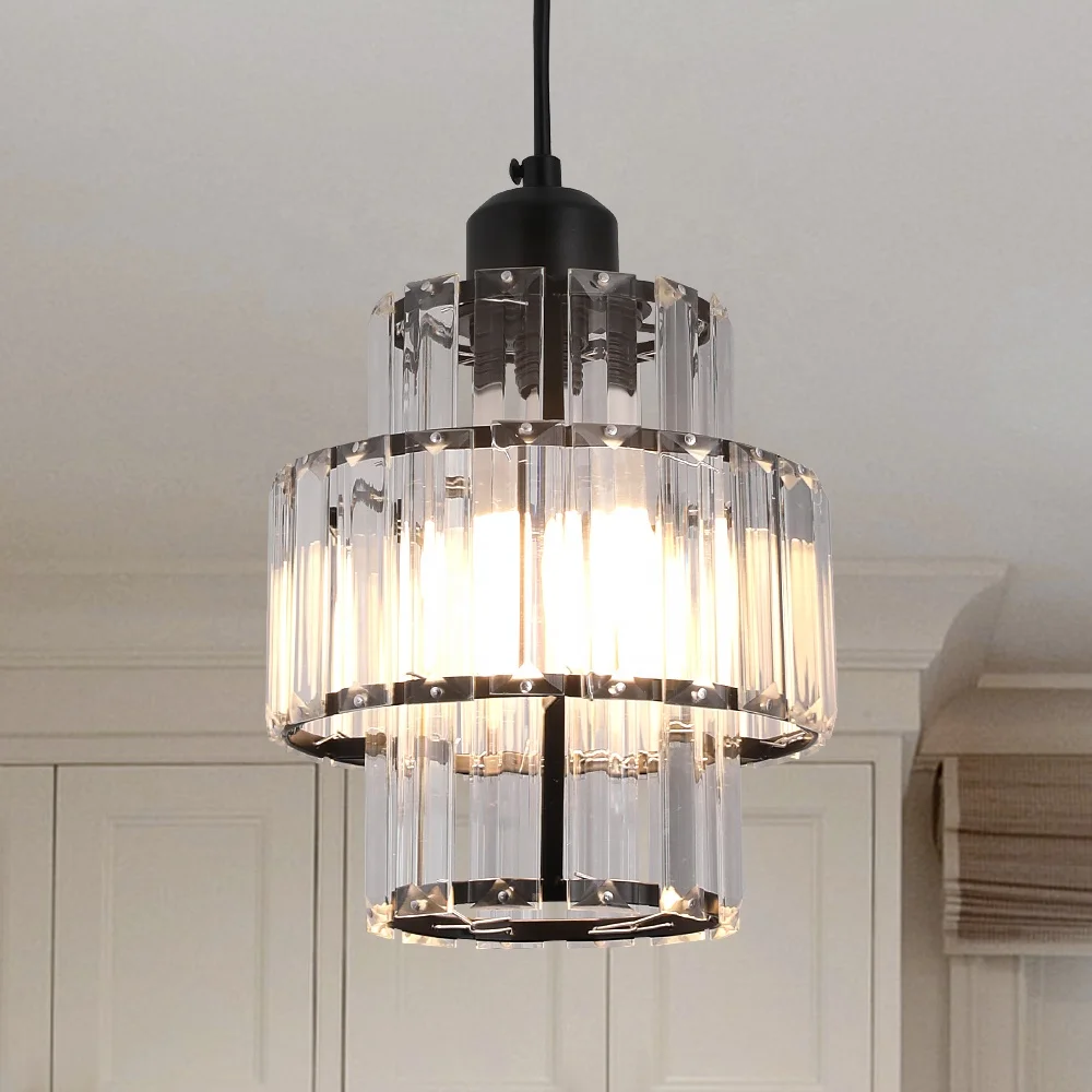 Modern Chandeliers Lamp Balcony Corridor Simple Single Head Crystal Pendant Light for Home