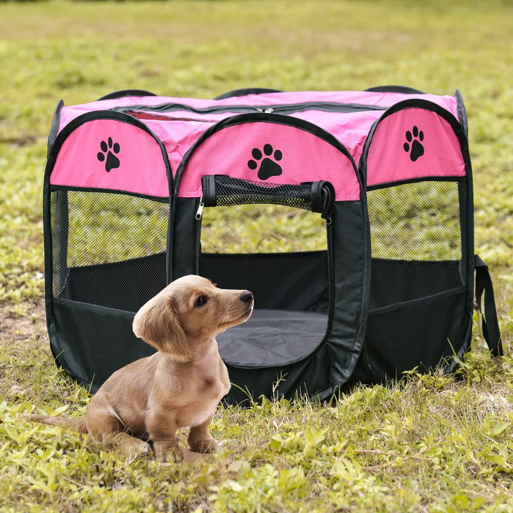

Outdoor Dog Cage Playpen Puppy Cats Foldable Portable Tent Houses