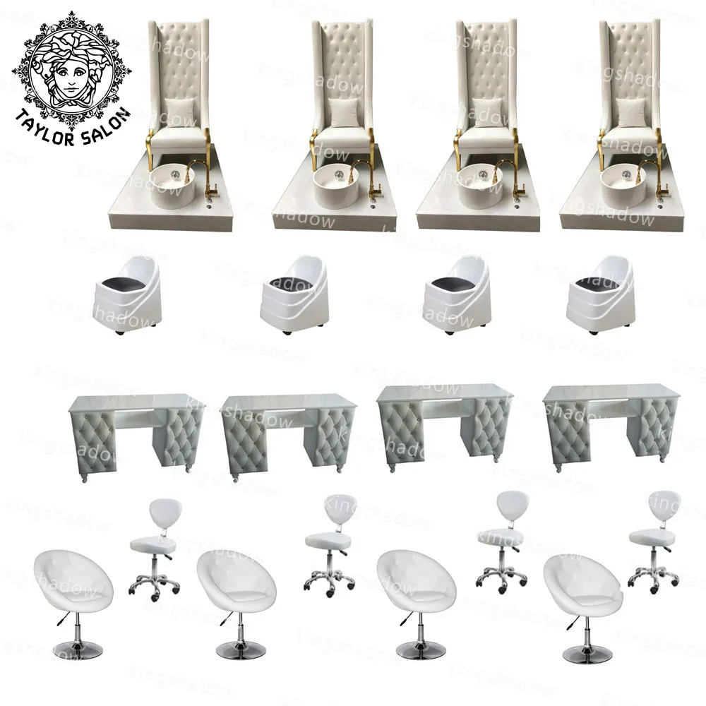 

Beauty salon furniture package foot spa massage chairs manicure table nail salon pedicure chair