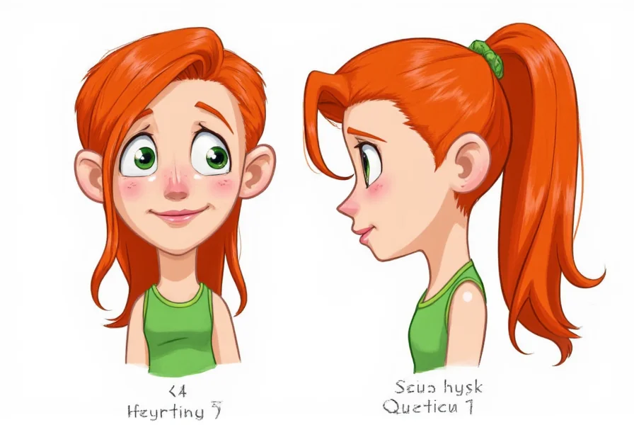 Cartoon Ginger Hair: Professionelle Farbtechniken für Animation