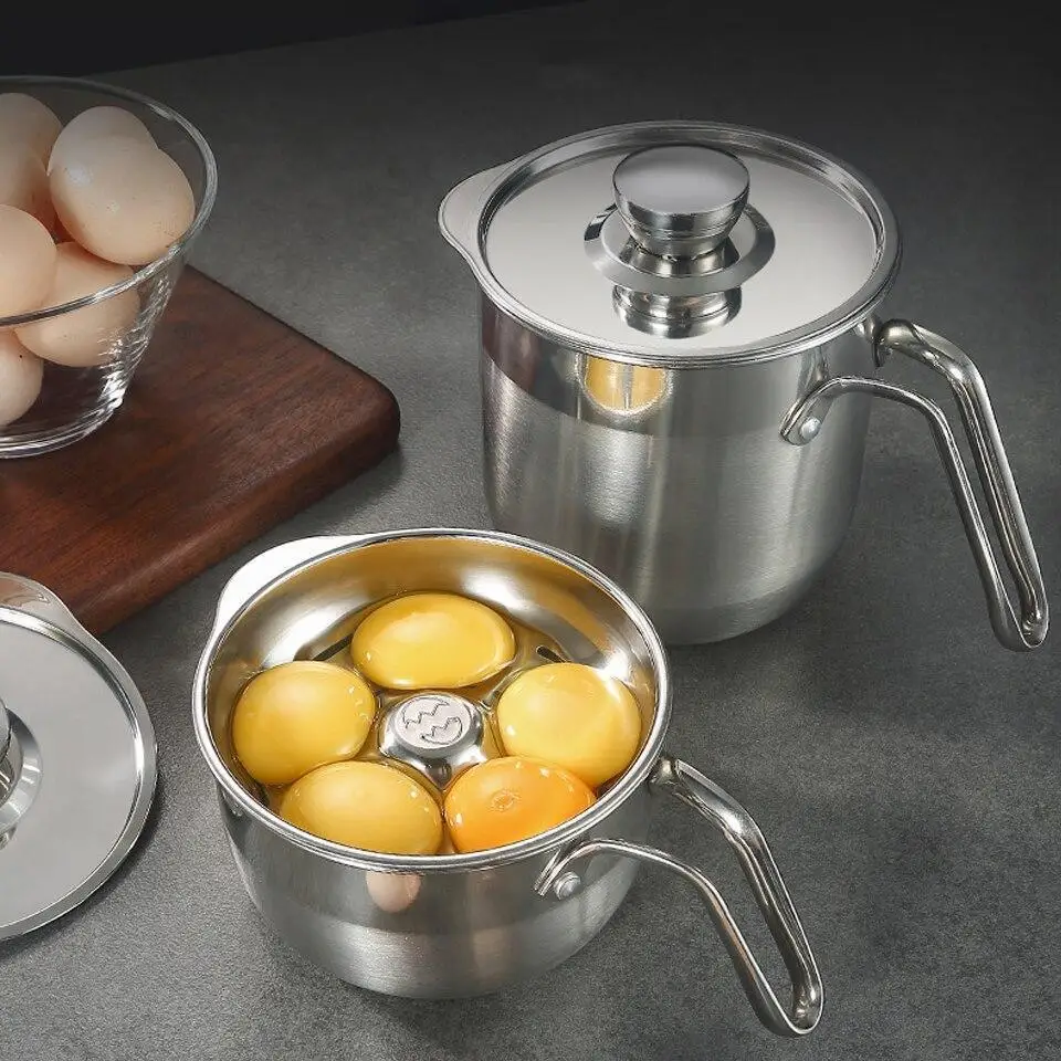 

Kitchen Baking Tool Egg Protein Separate Sieve Stainless Steel Multiple Eggs Yolk White Divider Egg Separator with Container