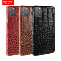 

SIKAI Dropshipping Hand Made 100% Genuine Crocodile Leather Elegant Premium Mobile Phone Case Cover for iphone 11 pro max 2019