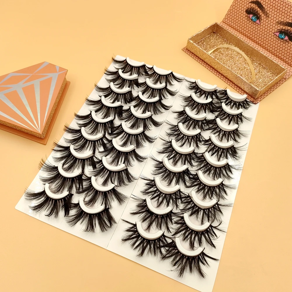 

20 Pairs Lash Kit Lashes Boxes Eyelash Case Packaging Boxes Lashes Vendor