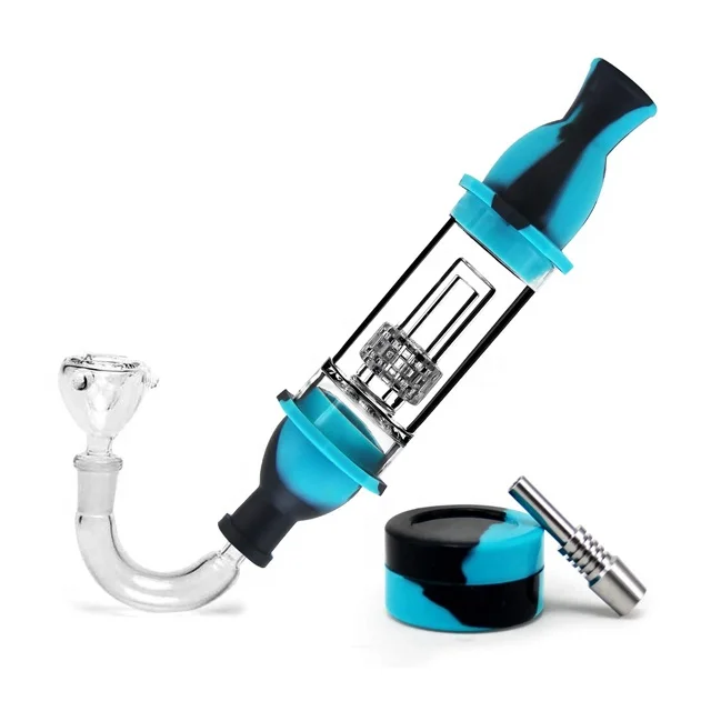 

Wholesale Silicone tobacco Glass Water Smoking Accessories Pipe, Customized