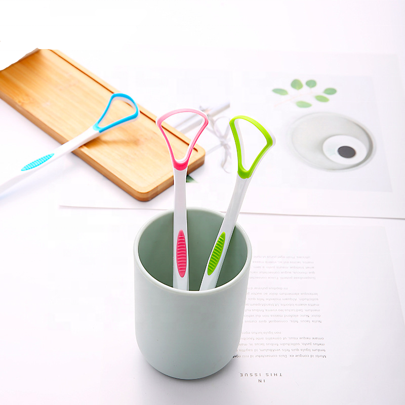 
Disposable Comfortable Massage Rubber Tongue Cleaner 