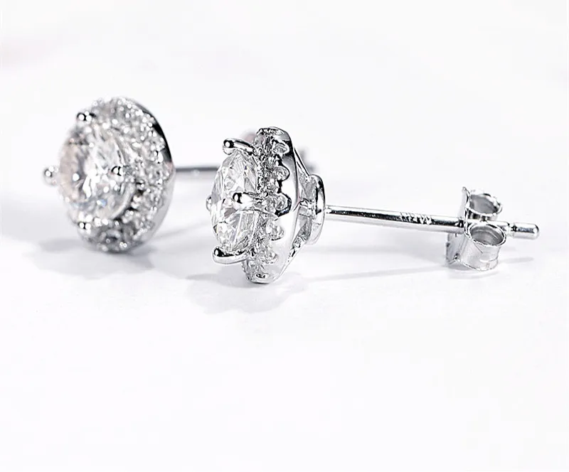 

2021 popular elegant S925 moissanite earring for gifts birthdays, Picture