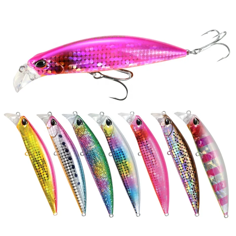 

Lures Fishing Wholesale 95mm 30g Heavy Sinking Minnow Lure Hard Bait Beach Walker Pesca Bass Fishing M30, 11 colors