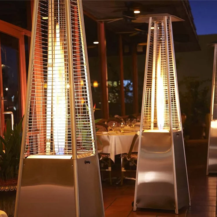 

Stainless Steel Pyramid Gas Outdoor Patio Flame Heater